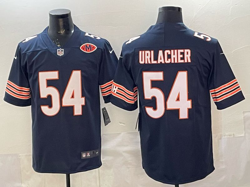 Men 2026 Chicago Bears #54 Urlacher blue 2th generation Nike Limited NFL Jersey style 005